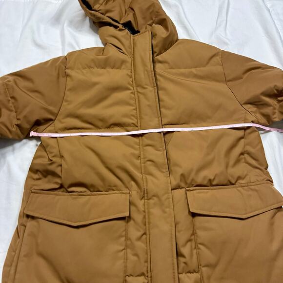 NWOT EVERLANE ReNew Long Puffer Chestnut L - Picture 5 of 8